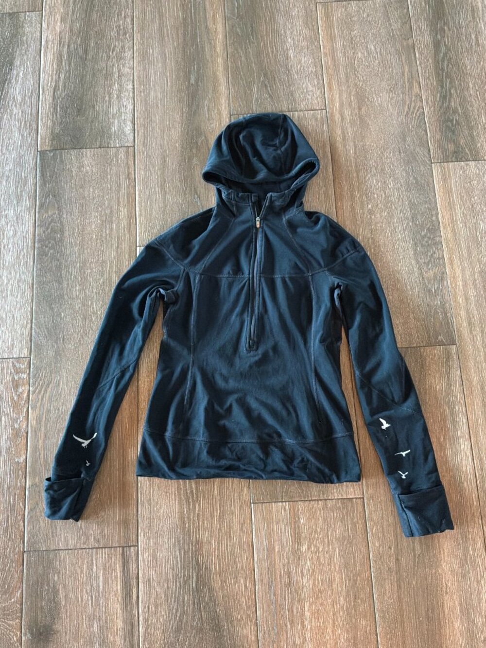 Lululemon Run Spirit Birds in Flight women's full zip hoodie size 8